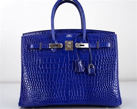 hermes electric blue croc|hermes birkin crocodile.